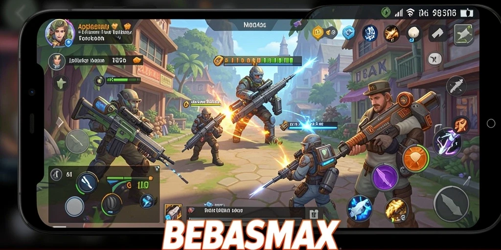 Tampilan utama BEBASMAX yang intuitif dan menarik.