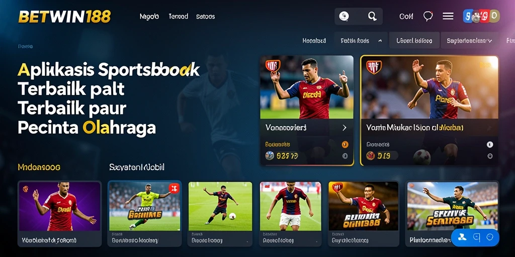 Tampilan gameplay BETWIN188 dengan berbagai pilihan taruhan olahraga.