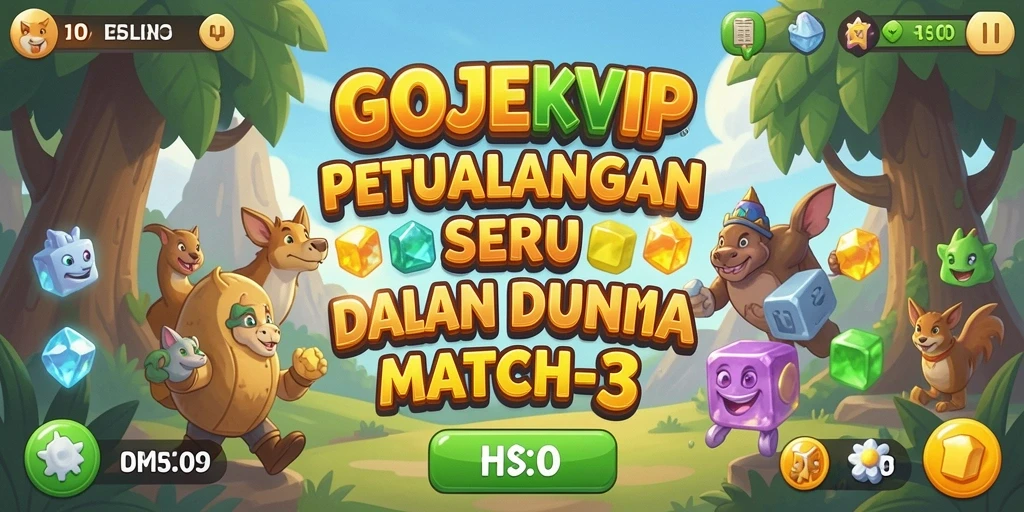 Tangkapan layar dari gameplay seru GOJEKVIP yang penuh warna.
