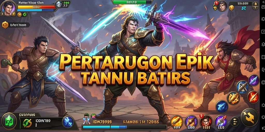 Tampilan gameplay seru dalam IDN789 dengan pertarungan menegangkan.