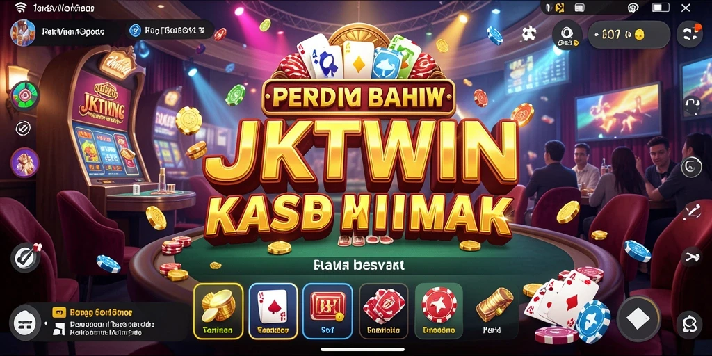 Screenshot utama JKTWIN menampilkan suasana permainan kasino yang seru.