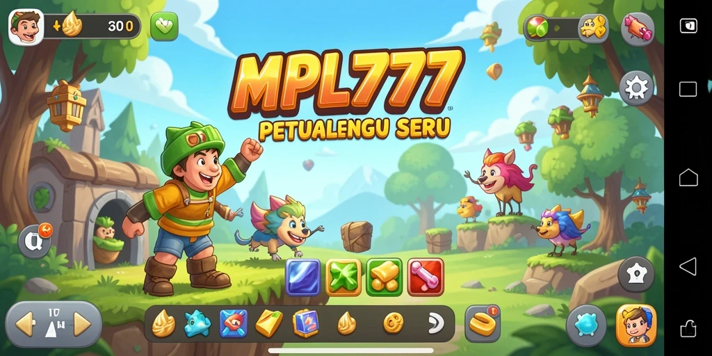 Tampilan seru gameplay Match-3 di MPL777 yang menantang.