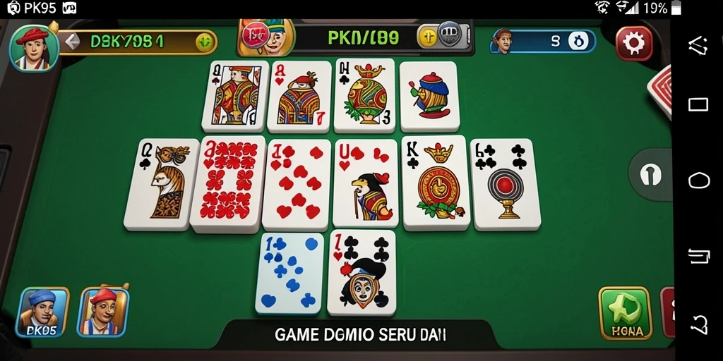 Tampilan gameplay seru saat bermain Domino di PK95.