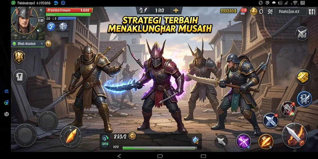 Screenshot gameplay PP7 menampilkan pertempuran intens dan strategi mendalam.