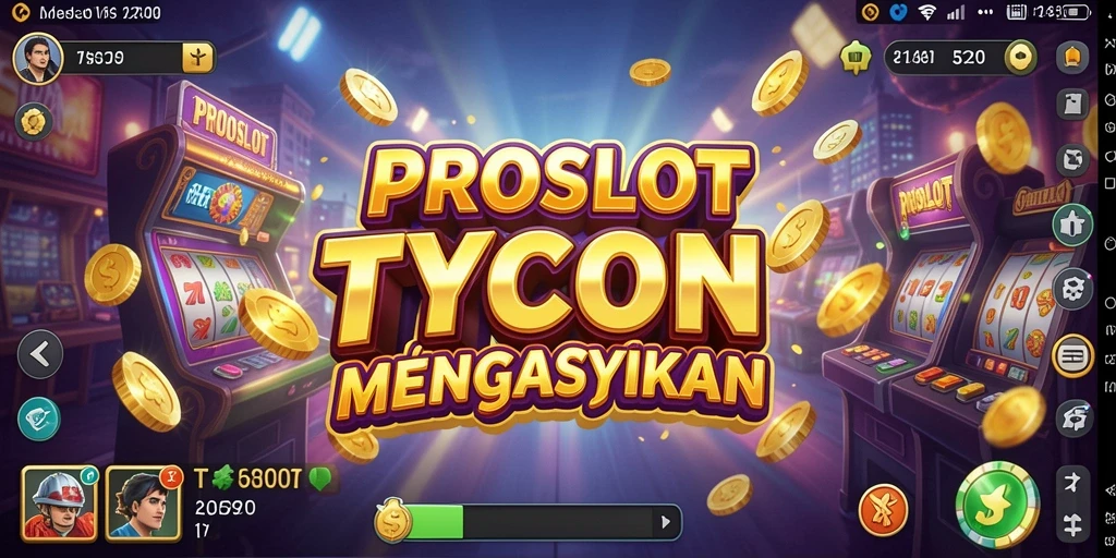Tampilan gameplay <strong>PROSLOT</strong> yang mengasyikkan dengan berbagai tema slot.