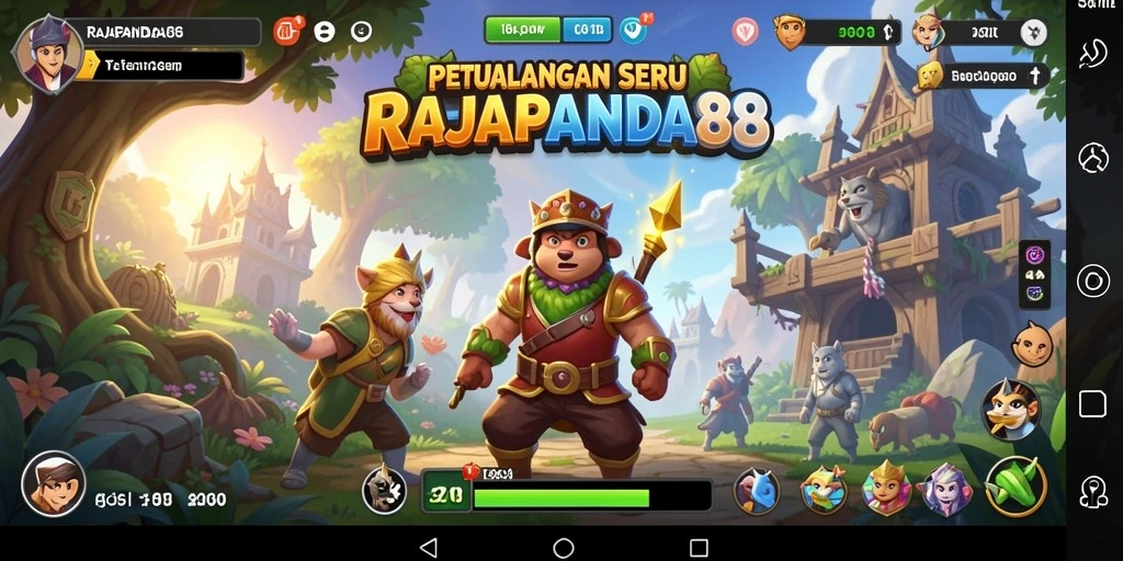 Tampilan gameplay petualangan seru dari RAJAPANDA88.