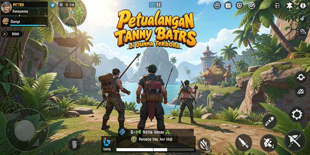 Screenshot gameplay yang menarik dari petualangan di dunia terbuka.