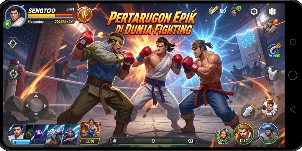 Gameplay SENGTOTO dengan pertarungan yang intens dan grafis menawan.