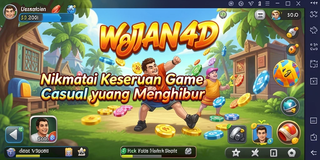 Tampilan gameplay seru dan interaktif dari WAJAN4D.