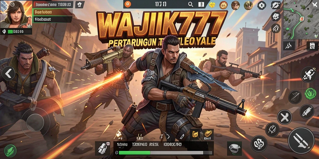 Tangkapan layar menunjukkan aksi intens Battle Royale di WAJIK777.