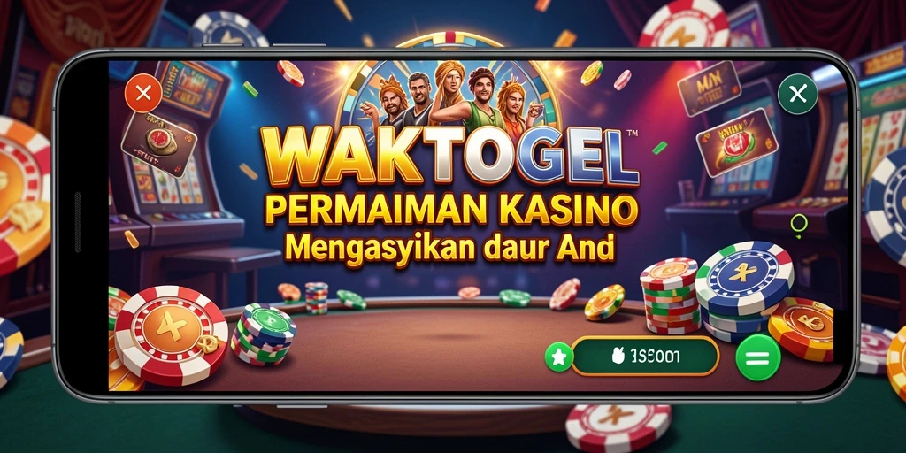 Screenshot gameplay WAKTOGEL menunjukkan keseruan permainan Kasino.